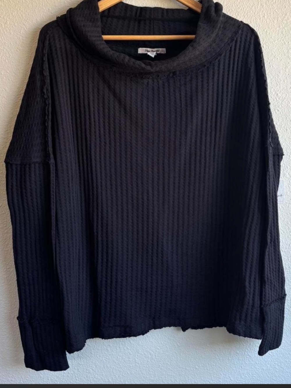 Cotton Waffle Knit Sweater
